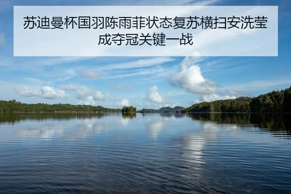 苏迪曼杯国羽陈雨菲状态复苏横扫安洗莹成夺冠关键一战